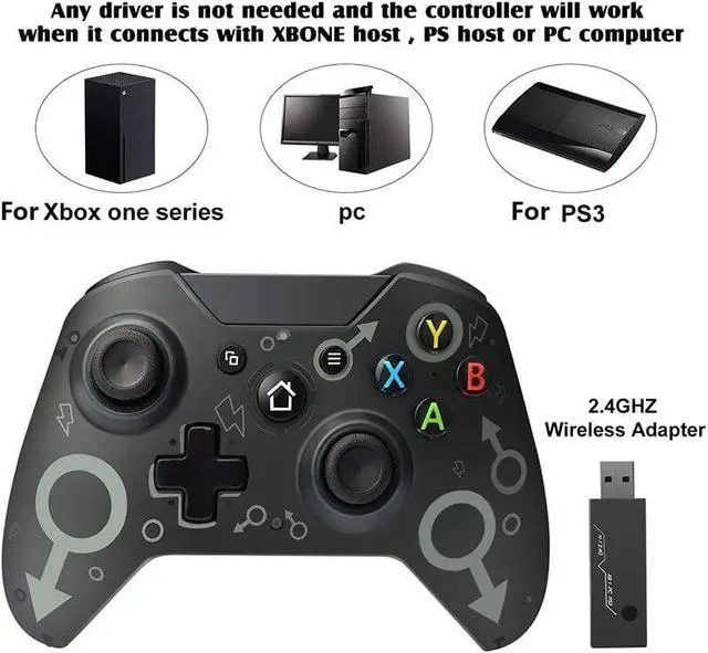 Alt view image 5 of 5 - Android Gamepad 2.4GHZ Joystick Game Controller Bluetooth Joystick For Mobile Phone Tablet TV Box For Xbox One