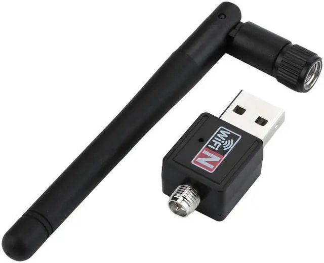 Alt view image 5 of 5 - 300Mbps 802.11n/g/b Mini USB Wifi Adapter wi-fi Network LAN Card w/Antenna New Wireless Network Card Mini USB