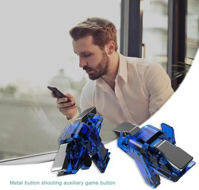 Alt view image 2 of 5 - Finger Trigger Controller for PUBG MOBILE Game Button Gamepad for Android for Iphone