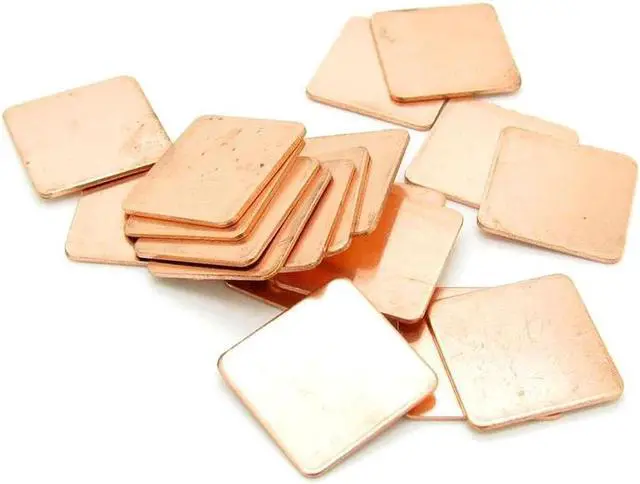 Alt view image 4 of 4 - 10pcs/lot 20x20x1.0mm DIY Copper Shim Heatsink thermal Pad Cooling for XBOX360 PS2 3 4 BGA CPU VGA Chip RAM IC Cooler Heat sink