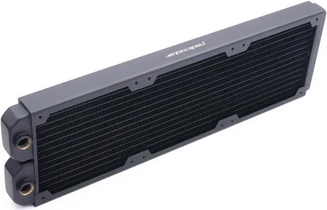 Alt view image 2 of 3 - 360mm 3x12cm Full Copper Radiator Heat Exchanger Water Cooling 14 Tubes