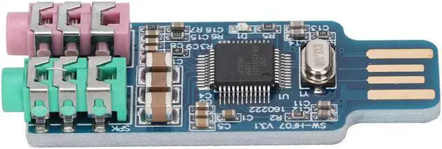 Alt view image 7 of 7 - Free USB Sound Card Computer External Sound Card Module CM108 Chip DAC Decoder Board for Computer Laptop