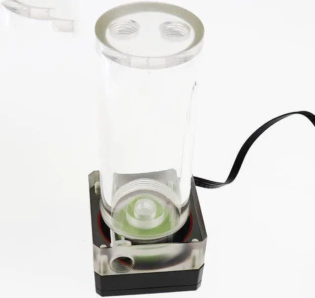 Alt view image 2 of 5 - DC 12V Water Pump Water Cooler For CPU G1/4 Thread 60-200mm Refrigeracion Liquida PC Cylinder Water Tank Pump Radiator Kit