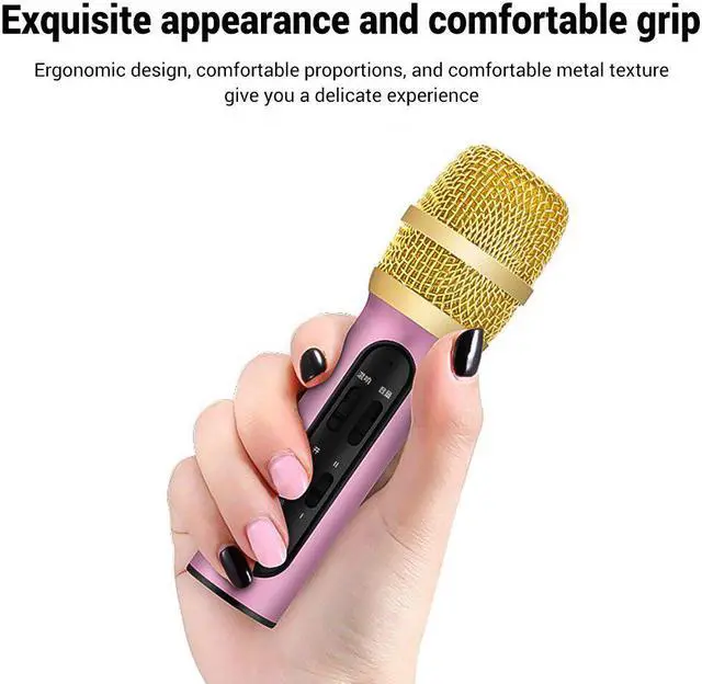Alt view image 2 of 5 - Mobile Phone K Song Condenser Sound Card Microphone  Wireless K Song Live Singing Handheld Microphone Recorder Mic Dropship