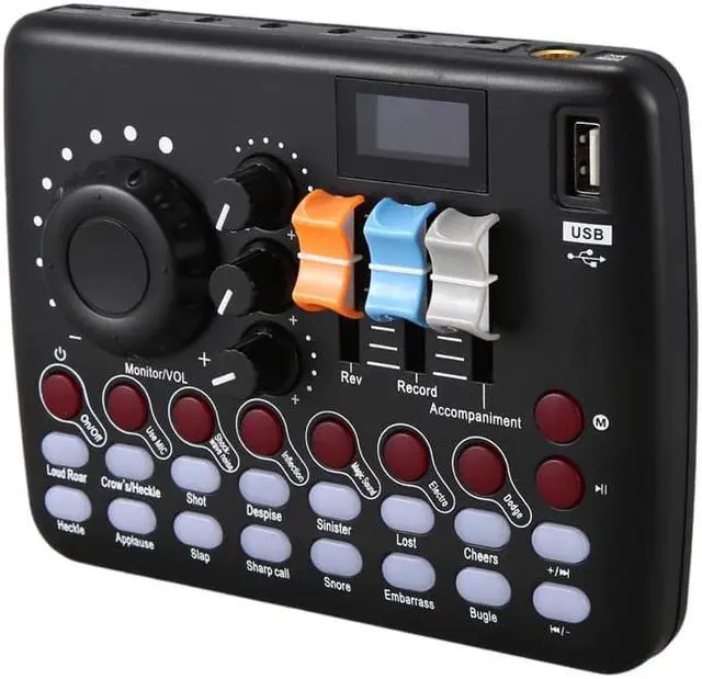 Alt view image 5 of 5 - Sound Card Mobile Phone Sound Card Computer Live Broadcast Equipment Set for Live Recording