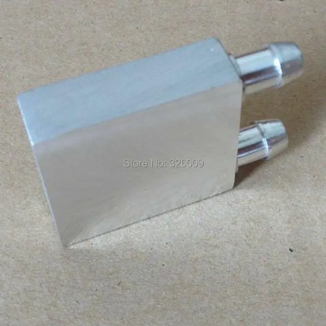 Alt view image 4 of 5 - 40*40*12mm Aluminium Water Cooling Waterblock Heatsink Block Liquid Cooler For CPU GPU Laser Head Industrial Control Cabinet