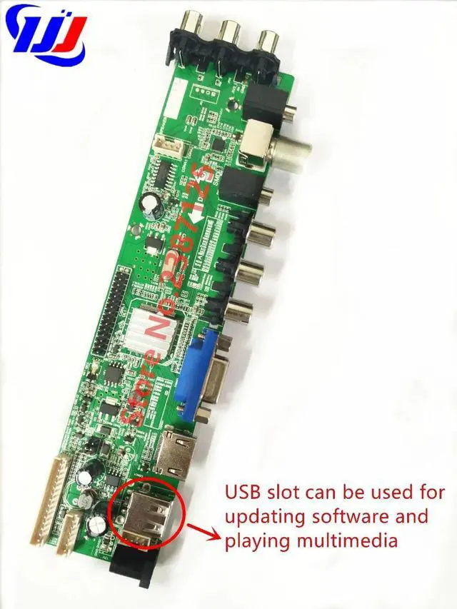 Alt view image 3 of 4 - in 1 day DS.D3663LUA.A81.2.PA V56 V59 Universal LCD Driver Board Support DVB-T2 Universal TV Board 3663