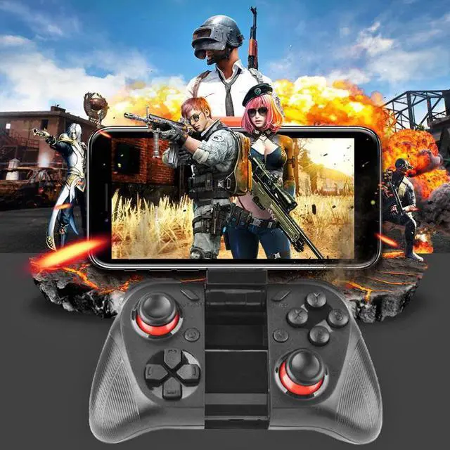 Alt view image 2 of 5 - 050/054/053 Bluetooth VR Gamepad Android Joystick Controller Selfie Remote Control Shutter for PC Smart Phone+ Holder