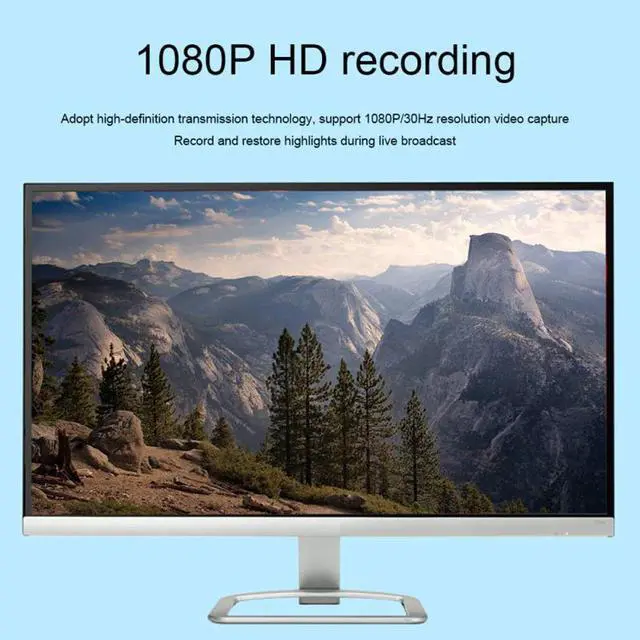 Alt view image 5 of 5 - to USB-C Video Capture Card HD 1080P Type C to  Video Capture Board Game Record Live Streaming Broadcast