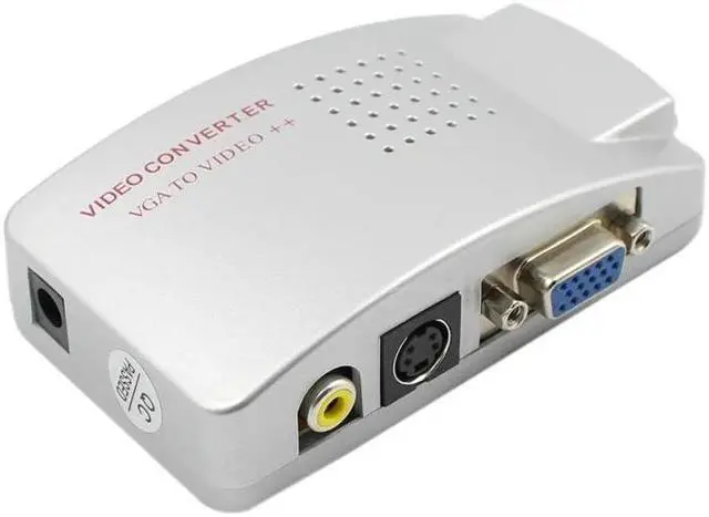 Alt view image 4 of 5 - Universal NTSC PAL VGA to RCA TV AV Composite S-video Switch Converter Signal Adapter For PS2 Computer Laptop PC HDTV