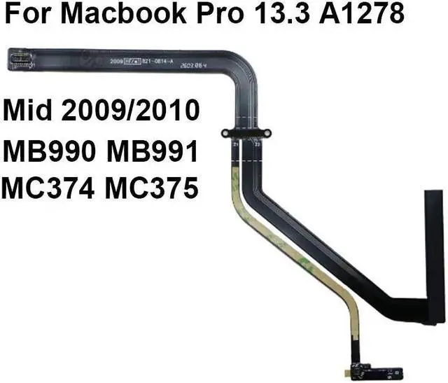 Main image of 821-0814-A Hard Drive Flex Cable for Macbook Pro 13" A1278 HDD Sata Cable Mid 2009/2010 MB990 MB991 MC374 MC375