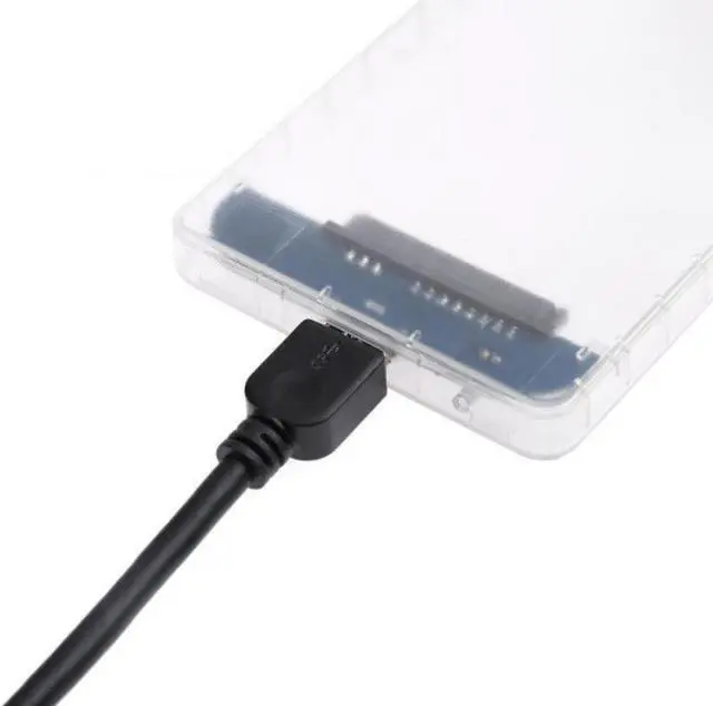 Alt view image 2 of 5 - 2.5 Inch HDD Enclosure Serial Port SATA SSD HDD Hard Drive Case  USB3.0 Support Transparent Mobile External HDD Case