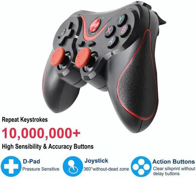 Alt view image 4 of 5 - Game Controller For PS3 Joystick Wireless Bluetooth 3.0 Android Gamepad Gaming Remote Control For PC Phone Tablet