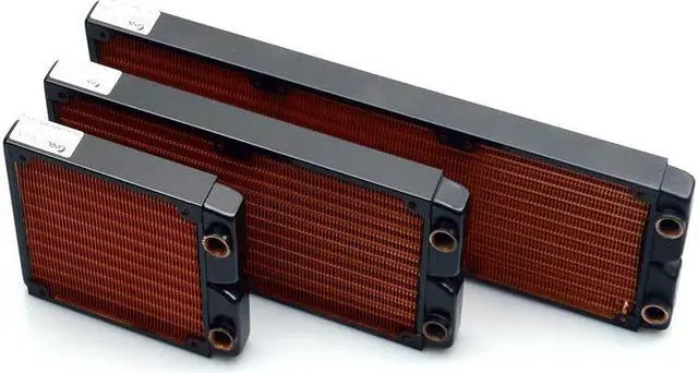 Alt view image 3 of 5 - Cool World 120mm 240mm 360mm Full Copper Slim Water Cooling Radiator Heat Exchanger 24mm Thick for 12CM Fan