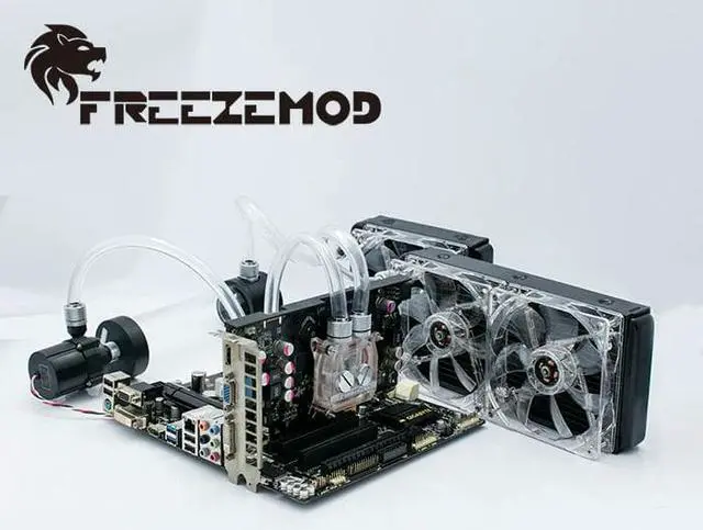 Alt view image 2 of 2 - computer water cooling system Set basic set 2 for soft pipe ,-BKS2