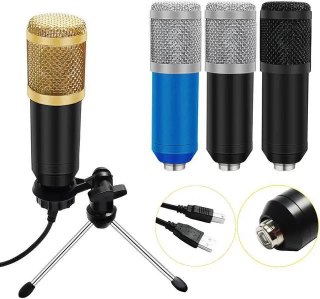 Alt view image 2 of 5 - 192KHz/24Bit BM800 Condenser Microphone Kits USB for Computer Karaoke Microphone for Sound Studio Recording Microfone Gamer