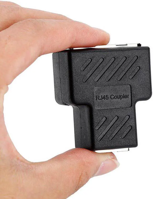 Alt view image 3 of 5 - 1 To 2 Ways LAN Ethernet Network Cable RJ45 Female Splitter Connector Adapter for Laptop Docking Stations Sata To Usb