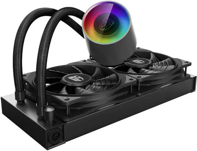 Alt view image 2 of 5 - CASTLE 240 V2 CPU Liquid Cooler Desktop PC Water Cooling radiator For  115X 1200 1366 2011 AMD TR4 AM4 AM3