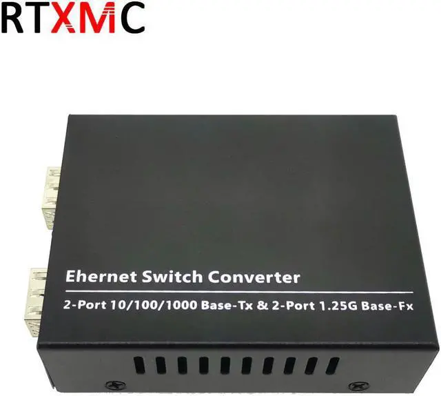 Alt view image 5 of 5 - 2SFP2E Gigabit Ethernet switch Ethernet Fiber 2*1.25G SFP Fiber Port & 2*10/100/1000M UPT Gigabit Fiber Switch