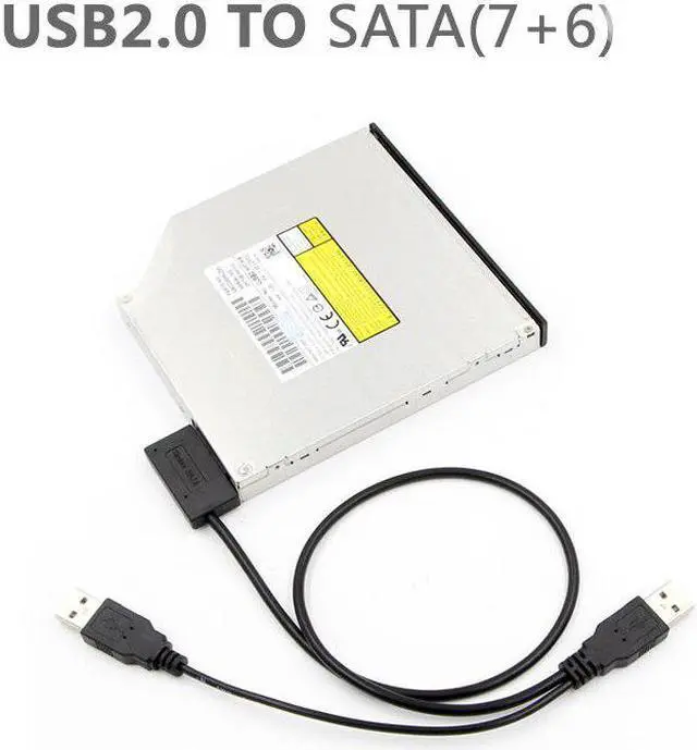 Alt view image 2 of 5 - 2.0 SATA Cable Sata to  Adapter 6+7P SATA to 2.0 easy drive line transfer box Cable Notebook optical drive line