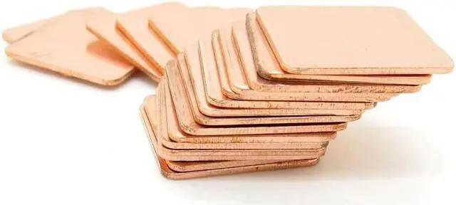 Alt view image 3 of 4 - 10pcs/lot 20x20x1.0mm DIY Copper Shim Heatsink thermal Pad Cooling for XBOX360 PS2 3 4 BGA CPU VGA Chip RAM IC Cooler Heat sink