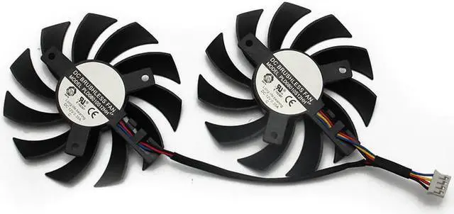 Alt view image 5 of 5 - 75MM PLD08010S12HH 000 0.35A GTX1060 Cooler Fan For ZOTAC GeForce GTX 1060 3GB AMP! Edition Video Card Cooling Fan
