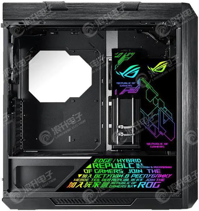 Alt view image 5 of 5 - Power Bin Baffle DIY Custom CPU Backplane RGB Computer Side Panel Games Computer Water Cooling