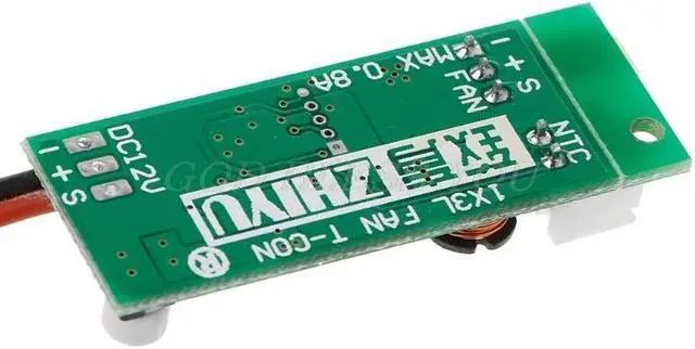 Alt view image 4 of 5 - 12V Temperature Speed Controler Denoised Speed Controller for PC Fan/Alarm Drop Shipping