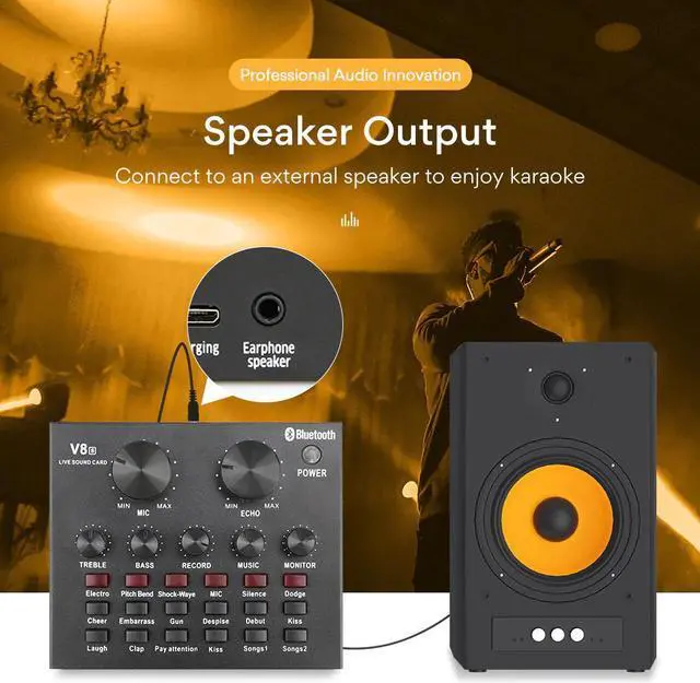 Alt view image 4 of 5 - Studio bm 800 Condenser Microphone Mixer Kit Mic Sound Card Audio Interface bm800 Microphone for PC Computer Phone