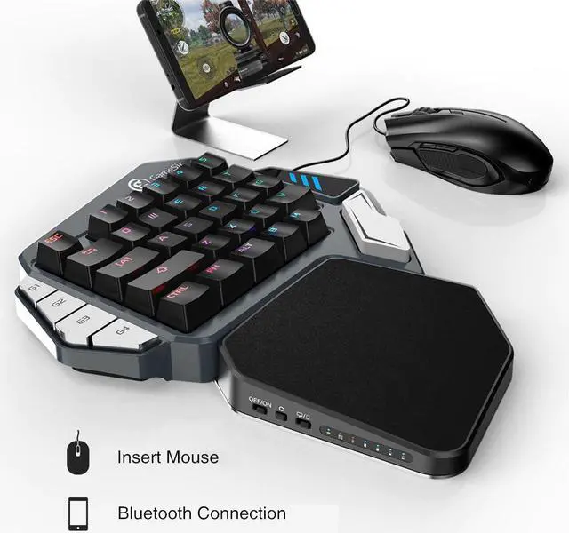 Main image of Z1 Game Keyboard Mechanical Keypad with Programmable Keys for Android Mobile Phone / Windows PC
