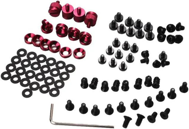 Alt view image 2 of 5 - Metal Mod Screw Replacement Set Fan Mounting Screw Kit for PC DIY Motherboard Power Supply Optical Hard Drive