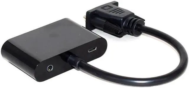 Alt view image 5 of 5 - 1080P VGA to HDMI Converter Adapter for Desktop, Laptop, PC, Monitor, Projector, HDTV with o Cable and Vga Cable