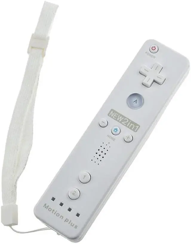 Alt view image 2 of 5 - Color 2 in 1 Wireless Game Remote Controller with Motion Plus Adaptar for Nintendo for Wii Controller joystick