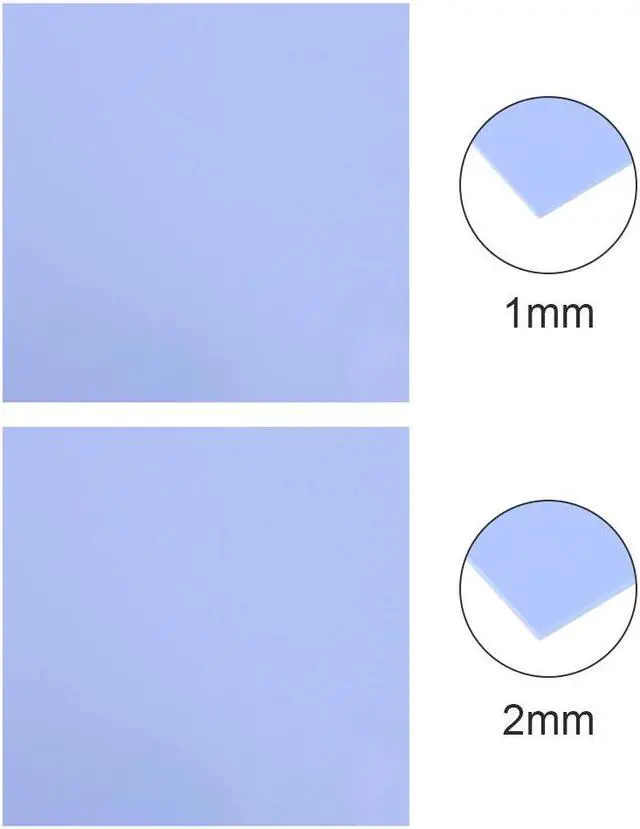 Main image of 1.0mm 2.0mm 100x100mm Adhesive Conductive Heatsink Plaster Sheet Computer CPU Graphics Chip Cooling Silicone Grease Thermal Pad