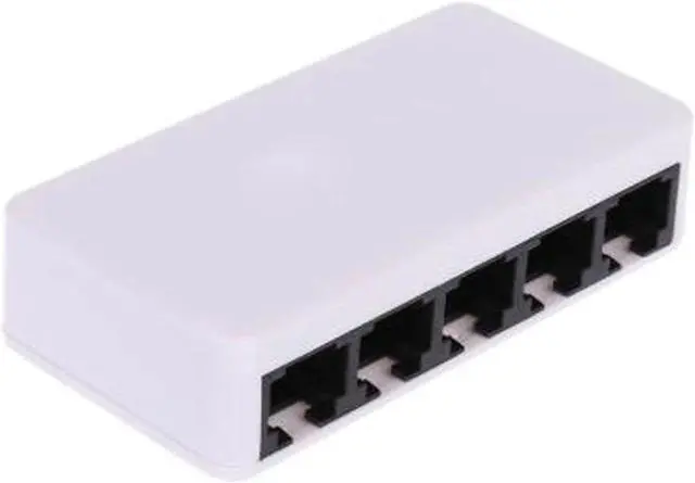 Main image of 5 Ports Fast Ethernet RJ45 10/100Mbps  Network Switch Switcher Hub Desktop laptop,Portable Travel Lan Hub power by Micro USB