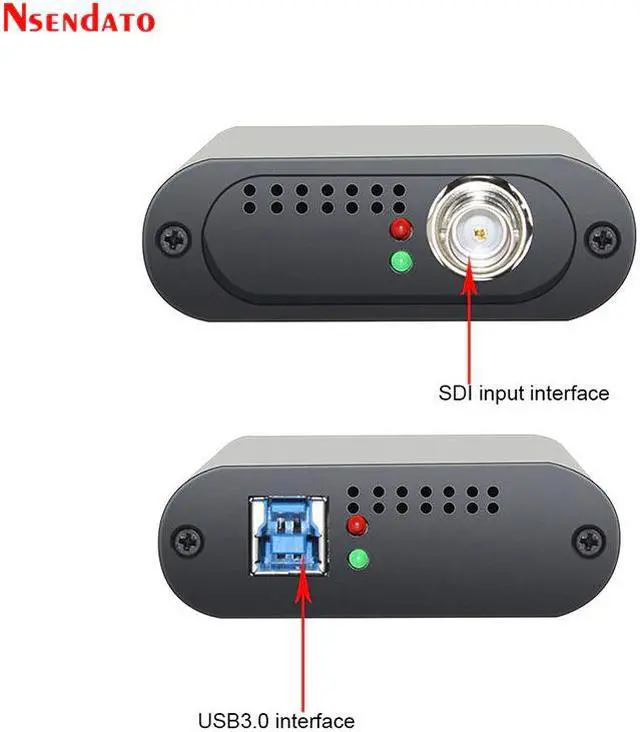 Alt view image 5 of 5 - USB3.0 60FPS SDI Video Capture Card SDI to USB 3.0 2.0 Video Recording Box adapter Dongle Game Live Streaming Broadcast for OBS
