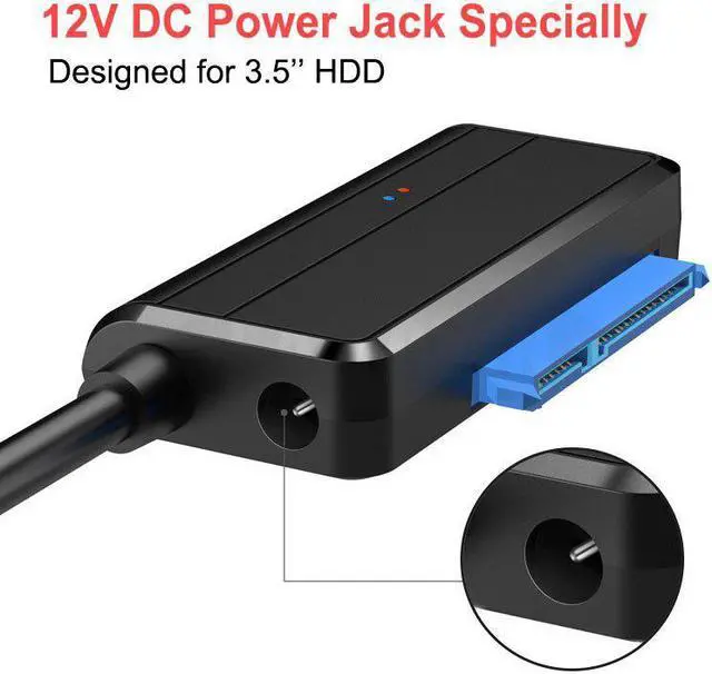 Alt view image 2 of 5 - 3.0 SATA 3 Cable Sata To  Adapter Support 2.5 or 3.5 Inch External SSD HDD Hard Drive Plug and play 22 Pin Sata III Cable