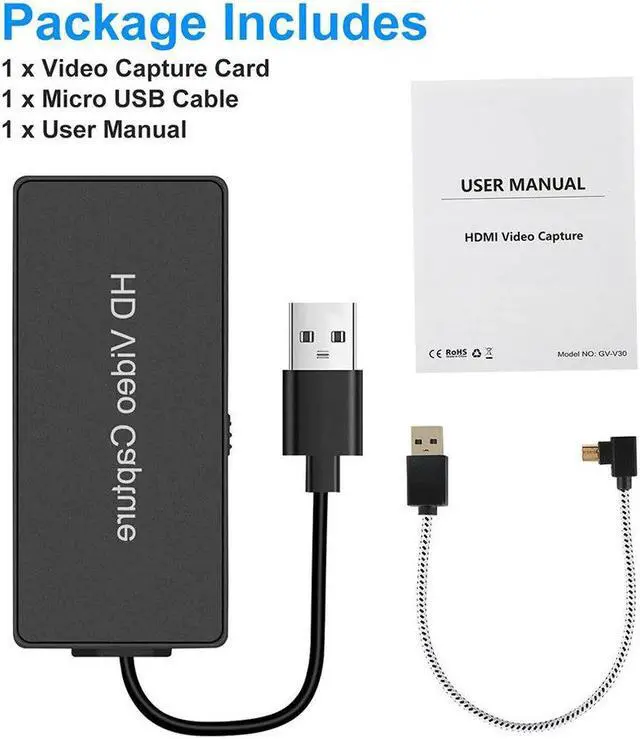 Main image of 4K 1080p to USB2.0 Video Game Capture Card for Nintend for Switch for PS4 for Xbox one Plug And Play