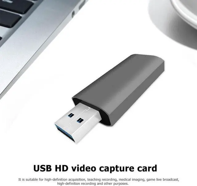 Alt view image 3 of 5 - USB 2.0  Capture Card 4K Live Streaming Video Game Camcorder Box for Game DVD Camera