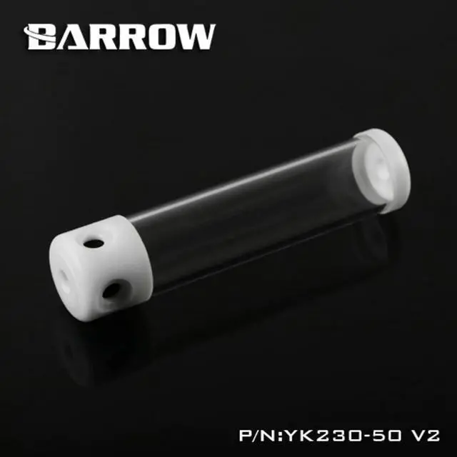 Alt view image 5 of 5 - YK-50V2 50mm Diameter Acrylic Cylindrical Tanks Transparent Wall 130/180/230/280mm Length Water Cooling Reservoir