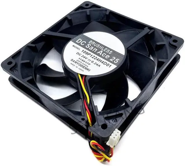 Main image of new for San Ace 120 109P1224H4D01 24V 0.24A 120*120*25mm 12cm 3wires cooling fan