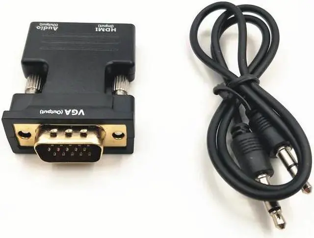 Main image of 1080P HDMI to VGA Cable Adapter Digital To Analog Audio Video Converter Cable for PC Laptop TV Box Projector
