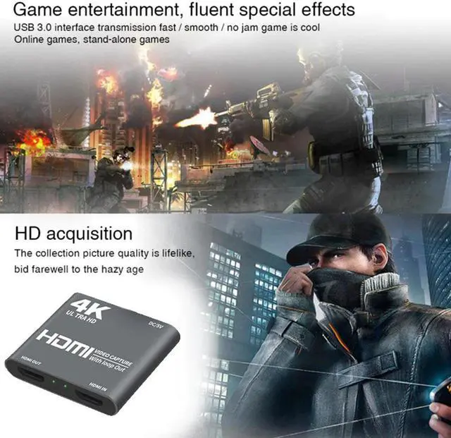 Alt view image 2 of 5 - 1080P 60fps Loop Out Conferencing For Gaming HDMI USB3.0 Broadcasting Video Capture Card Multifunction 4K Computer Components