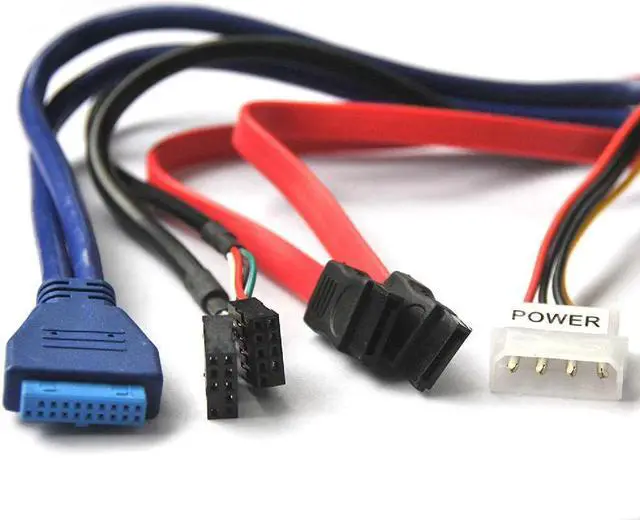 Alt view image 5 of 5 - 3.0 Hub Multi-Function eSATA SATA Port Internal Card Reader PC Media Front Panel Audio for SD MS CF TF M2 MMC Memory Cards