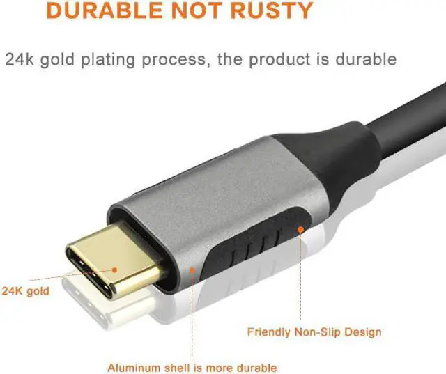 Alt view image 2 of 5 - C to VGA cable adapter  3.1 Type C to VGA for monitor Projector Display