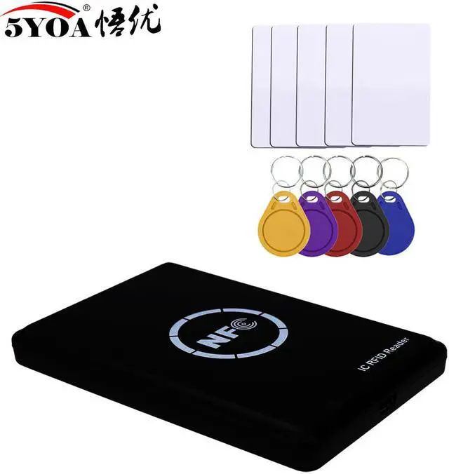 Alt view image 5 of 6 - NFC Smart Card Reader Writer RFID Copier Duplicator 13.56MHz USB Programmer Key fobs Card IC UID S50 MF ISO14443A Tag(10 UID Cards Only)