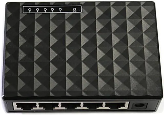 Alt view image 2 of 5 - Desktop 5-Port Exchange Ethernet Gigabit LAN Mini Network Adapter Hub