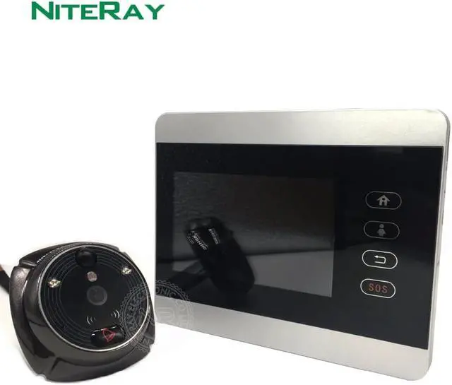 Alt view image 3 of 5 - 4 Inch WiFi Video Call GSM Peephole 1080P Camera Two-way Audio Talk Doorbell Viewer Doorphone SMS Push Motion Alarm SD Card