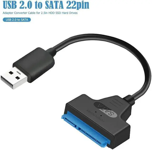 Alt view image 2 of 5 - 2.0 to SATA 22pin Adapter Converter Cable for 2.5in HDD SSD External Hard Drive Converter Dard Disk Wire Apply 2.5 inch