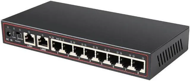 Alt view image 2 of 4 - 8Port POE Network Switch 100Mbps Ethernet Switch RJ45 LAN Fast Desktop Network Switch for IP Camera With Extend Function